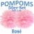 Pompoms, Rosé, 25 cm, 50er Set