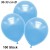 Metallic Luftballons, Latex, 30-33 cm Ø, Babyblau, 100 Stück