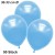 Metallic Luftballons, Latex, 30-33 cm Ø, Babyblau, 50 Stück