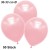 Metallic Luftballons, Latex, 30-33 cm Ø, Babypink, 50 Stück