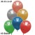 Metallic Luftballons, Latex, 30-33 cm Ø, Bunt gemischt, 10 Stück