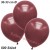 Metallic Luftballons, Latex, 30-33 cm Ø, Burgund-Maroon, 500 Stück