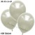 Metallic Luftballons, Latex, 30-33 cm Ø, Elfenbein, 100 Stück