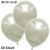 Metallic Luftballons, Latex, 30-33 cm Ø, Elfenbein, 50 Stück