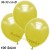 Metallic Luftballons, Latex, 30-33 cm Ø, Gelb, 100 Stück