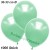 Metallic Luftballons, Latex, 30-33 cm Ø, Mintgrün, 1.000 Stück