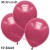 Metallic Luftballons, Latex, 30-33 cm Ø, Pink, 10 Stück