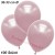 Metallic Luftballons, Latex, 30-33 cm Ø, Rosa, 100 Stück