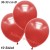 Metallic Luftballons, Latex, 30-33 cm Ø, Rot, 10 Stück