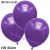 Metallic Luftballons, Latex, 30-33 cm Ø, Violett, 100 Stück