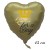 Queen for a Day! Herzluftballon aus Folie, Satin Gold, 45 cm, inklusive Helium-Ballongas