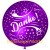 Riesenluftballon Danke, Violett, 75 cm
