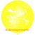 Riesenluftballon Danke, Zitronengelb, 75 cm