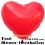 Riesen-Herzluftballon, 350 cm, Rot