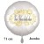 Großer Rundluftballon in Satin Weiß "Yeni Yiliniz kutlu olsun", 71 cm, ohne Helium