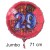 Jumbo Luftballon aus Folie zum 29. Geburtstag, Rot, 71 cm, rund, inklusive Helium