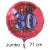 Jumbo Luftballon aus Folie zum 30. Geburtstag, Rot, 71 cm, rund, inklusive Helium