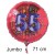 Jumbo Luftballon aus Folie zum 55. Geburtstag, Rot, 71 cm, rund, inklusive Helium