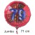 Jumbo Luftballon aus Folie zum 79. Geburtstag, Rot, 71 cm, rund, inklusive Helium