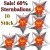 Sale! 60 % Sternballons in Silber, zur Befüllung mit Luft, 10 Stück