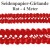 Seidenpapier-Girlande Rot, 4 Meter