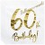 Geburtstagsservietten zum 60. Geburtstag, 60th Birthday Gold