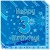 Kindergeburtstag-Servietten, Happy 3rd Birthday Blau, zum 3. Geburtstag, Junge