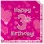 Kindergeburtstag-Servietten, Happy 3rd Birthday Pink, zum 3. Geburtstag, Mädchen
