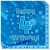 Kindergeburtstag-Servietten, Happy 4th Birthday Blau, zum 4. Geburtstag, Junge