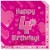 Kindergeburtstag-Servietten, Happy 4th Birthday Pink, zum 4. Geburtstag, Mädchen