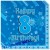 Kindergeburtstag-Servietten, Happy 8th Birthday Blau, zum 8. Geburtstag, Junge