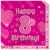 Kindergeburtstag-Servietten, Happy 8th Birthday Pink, zum 8. Geburtstag, Mädchen