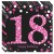 Geburtstagsservietten zum 18. Geburtstag, Pink Celebration
