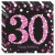 Geburtstagsservietten zum 30. Geburtstag, Pink Celebration