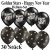 Silvester Dekoration, 10 Luftballons Happy New Year, 20 Luftballons Golden Stars, 2,2 L Helium-Einweg