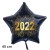 Silvester-Sternballon aus Folie, 2022 - Feuerwerk, ohne Helium