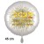Silvester Luftballon aus Folie, 45 cm groß, "Viel Glück im neuen Jahr!" mit Helium gefüllt