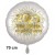 Großer Silvester Luftballon aus Folie, 70 cm groß, "Viel Glück im neuen Jahr!"