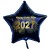Silvester-Sternballon aus Folie, 2027 - Feuerwerk, mit Helium gefüllt