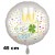 Silvester Luftballon aus Folie, 45 cm groß, "Guten Rutsch!" mit Helium gefüllt