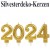 Silvester Dekoration, Zahlenkerzen-Set, 2024, gold