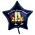 Silvester-Sternballon aus Folie, 2026 - Feuerwerk und Champagner, ohne Helium