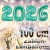 Zahlendekoration Silvester 2026, 1 Meter große Zahlen in Aquamarin