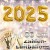 Zahlendekoration Silvester 2025, 86cm große Zahlen in Gold