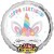 Singender Ballon, Happy Birthday Unicorn Party, Einhorn Folienballon ohne Helium/Ballongas