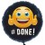 Smiley #Done! Luftballon aus Folie ohne Helium-Ballongas