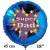 Super Dad. Rundluftballon, blau, 45 cm, aus Folie zum  Vatertag mit Ballongas-Helium