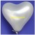 Herzluftballon, 40-45 cm, Silber, 1 Stück