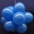Ballonkugeln mit Luftballons, Latex 30cm Ø, 150 Stück / Blau