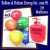 Helium- Einwegbehälter mit 30 Luftballons zum 50. Geburtstag